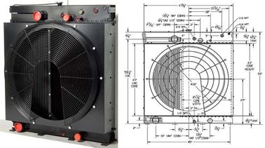 Wymiennik ciepła z aluminium lutowane Spawanie Olej hydrauliczny / Grzejnik Diesel Generator