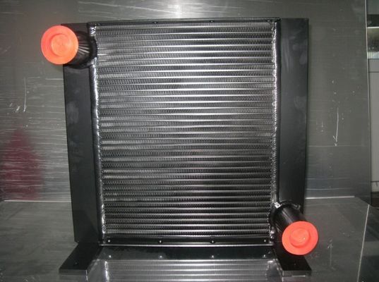 Czarny Plate Fin Olej hydrauliczny Lutowanie Wymiennik ciepła do koparki / vibratile Roller