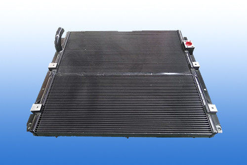 Lutowane Aluminium Plate Fin Wymiennik ciepła woda Lutowanie Chłodnica z wentylatorem