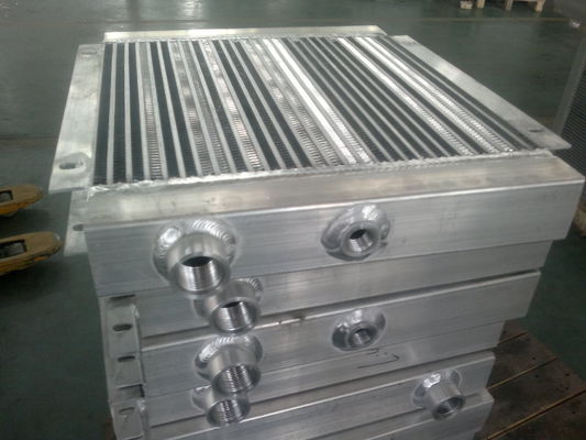 Aluminium lutowane płytowe oraz Fin Wymiennik ciepła, sprężarki śrubowe chłodnicę powietrza oleju