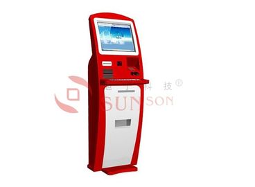Red Stojące kiosku Information System z EPP QR Barcode Reader