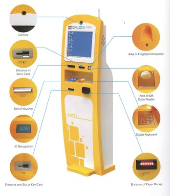 Bill Płatność wielofunkcyjna Kiosk nienadzorowana stojący z 24 &#39;&#39;