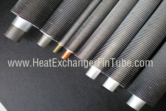 B338 Gr.  2 SML Titanium Tube, Spirala aluminium Extruded Fin Tube 1.245mmWT