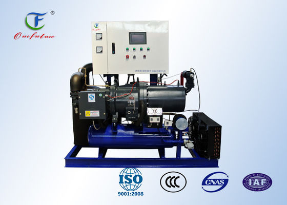 Sprężarka śrubowa ze sterowaniem PLC i sprężarką Bitzer CSH do chłodni R407C 2 ℃