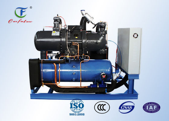 Sprężarka śrubowa ze sterowaniem PLC i sprężarką Bitzer CSH do chłodni R407C 2 ℃